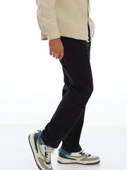 L&C Navy| Relax Fit | Regular Length | Casual Trousers For Men | Imported Cordroi | Patch Pocket Design
