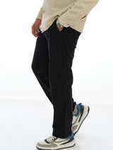 L&C Navy| Relax Fit | Regular Length | Casual Trousers For Men | Imported Cordroi | Patch Pocket Design