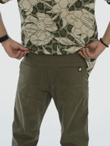 L&C Green | Relax Fit | Regular Length | Casual Trousers for Men | Imported Cordroi Dobby