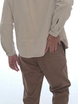 L&C Brown | Relax Fit | Regular Length | Casual Cordroi Trousers for Men | Imported Cordroi Dobby