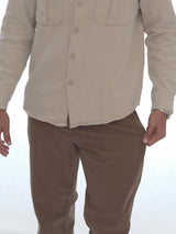 L&C Brown | Relax Fit | Regular Length | Casual Cordroi Trousers for Men | Imported Cordroi Dobby
