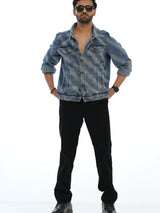 L&C Black | Relax Fit | Regular Length | Casual Trousers For Men | Imported Cordroi Dobby Fabric