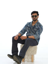 L&C Navy | Relax Fit | Regular Length | Casual Trousers For Men | Linen Blend | Linen Slub