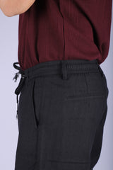 L&C Black | Linen Blend | Lined | Relax Fit | Casual Lowers for Men