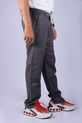 L&C Grey | Relax Fit | Double Cloth Cotton Blend Fabric | Casual Lowers for Men