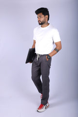 L&C Grey | Relax Fit | Double Cloth Cotton Blend Fabric | Casual Lowers for Men