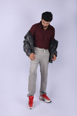 L&C Pista | Relax Fit | Double Cloth Cotton Blend Fabric | Casual Lowers for Men