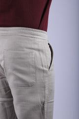 L&C Pista | Relax Fit | Double Cloth Cotton Blend Fabric | Casual Lowers for Men