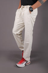 L&C Beige | Relax Fit | Linen Blend | Lined | Casual Lowers for Men