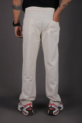 L&C Beige | Linen Blend | Relax Fit | Checked Dobby Lowers