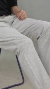 L&C Light Pista Relax Fit Ankle Length Casual Lowers for Men | Linen Blend | Comfortable Wear